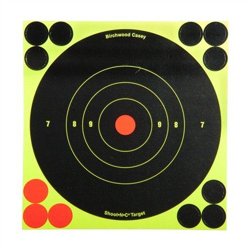 SHOOT-N-C® TARGETS provide instant hit visibility with fluorescent colors, peel-n-stick backing, and multiple target sizes for enhanced shooting accuracy.