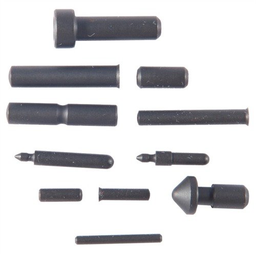 Complete 1911 PIN SET with 11 heat-treated pins for durability and wear-resistance, perfect for refurbishing or building your 1911 Government Model or Commander.