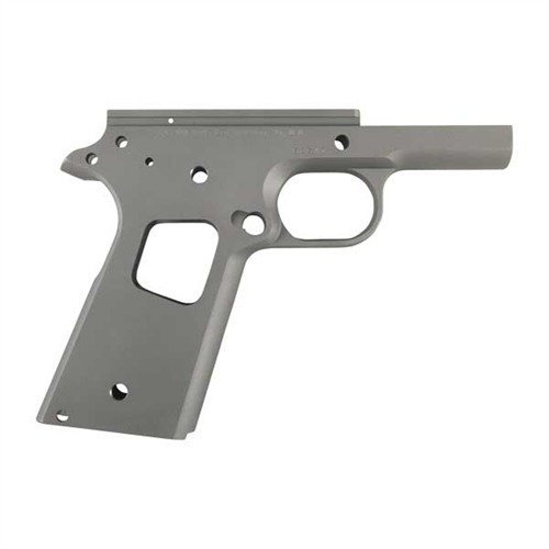 Build your custom 1911 with this precision-cast 4140 carbon steel receiver, featuring oversized frame rails for accuracy and options for smooth or checkered grips.