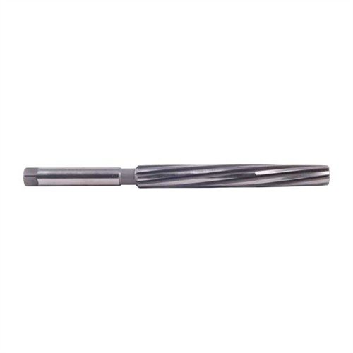 Clymer's LONG FORCING CONE REAMER extends factory forcing cones to 13⁄8", with 8 flutes for smooth cutting, improving patterns and reducing recoil.