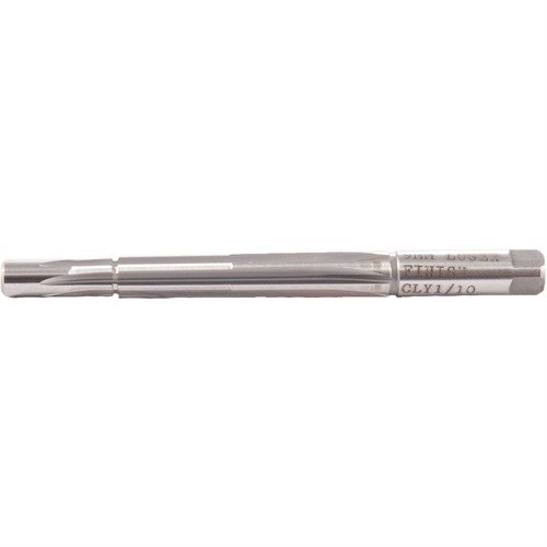 Precision PISTOL CHAMBERING REAMERS by CLYMER ensure accurate chambers for 9mm Luger barrels, crafted from M-7 High-Speed Steel for durability and long-lasting performance.