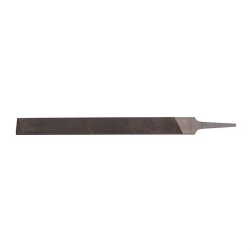 AMERICAN PATTERN HAND FILES, 2ND CUT, 10" offer versatile shaping and metal removal, featuring double-cut sides and a safe edge for precision in gunsmithing.