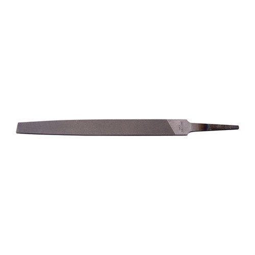 MILL FILES, SECOND CUT, 6" (15.2CM) are ideal for draw-filing and finishing metals, featuring a consistent thickness and square edges for precise work.
