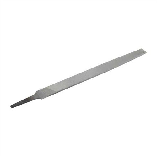 MILL FILES, SMOOTH CUT, 10" (25.4CM) are perfect for precise draw-filing and finishing metals, featuring a consistent thickness and square edges for excellent results.