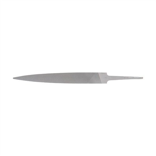 SWISS PATTERN BARRETTE FILES offer precision filing for tight spaces, with double-cut teeth and safe edges, perfect for detailed gunsmithing work.