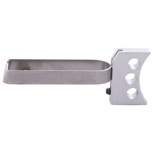 Long aluminum trigger ensures correct finger placement for improved accuracy, featuring fine serrations, stainless steel bow, and adjustable overtravel stop.