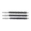 Dewey Copper Eliminator Bore Brushes feature aluminum components that prevent false-positive copper fouling indications, ensuring effective and safe bore cleaning.