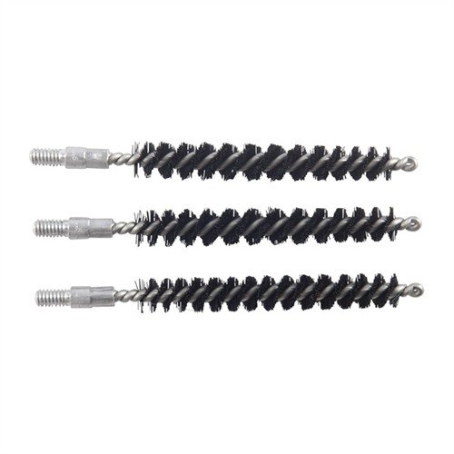 Dewey Copper Eliminator Bore Brushes feature aluminum components that prevent false-positive copper fouling, with nylon bristles for gentle yet effective cleaning.