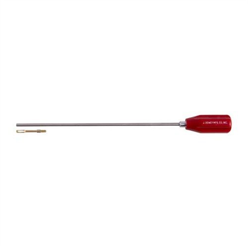 DEWEY's stainless steel rods resist scratches and embedment, featuring ball bearing handles and a universal brass patch loop for versatile cleaning.