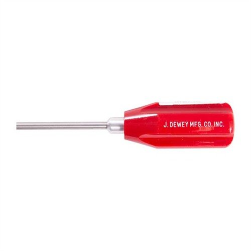 Dewey's stainless steel rods resist embedding of fouling and debris, featuring ball bearing handles and a universal brass patch loop for easy cleaning.