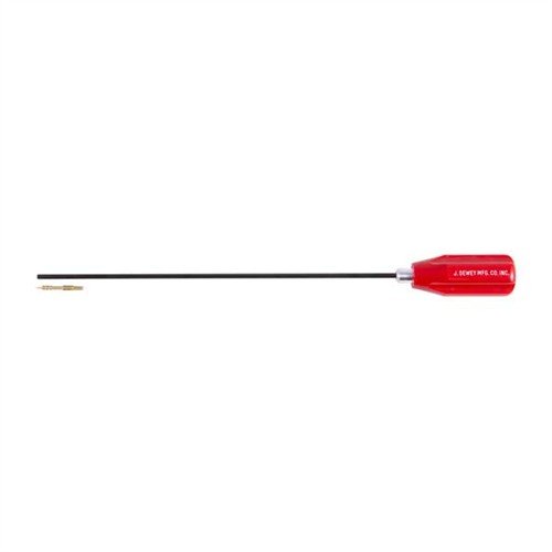 Dewey's 11" 17 Caliber Coated Rod features a tough nylon coating that protects your rifling, a smooth ball bearing handle, and includes an extra-long Dewey Jag.