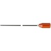 Coated cleaning rod for .223 rifles and .22 handguns, preventing scratches and ensuring accuracy; durable, solvent-resistant, with 8-32 female threaded tip.
