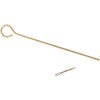 Dewey's LOOP Rifle & Pistol Rod is a durable one-piece brass rod with a finger loop, ideal for the range or bench, fitting .22 caliber and larger barrels.