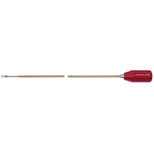 Dewey's .22 Cal. Brass Rod features high-quality brass construction that protects delicate rifling, complemented by smooth roller bearing handles for effortless use.