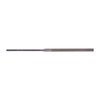 Set of 12 precision needle files with knurled handles for a secure grip, stored in a durable roll for easy access, perfect for professional gunsmiths.