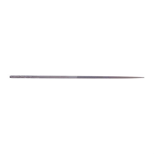 The FRIEDR. DICK GMBH Professional Gunsmith Needle File Set offers 12 precision files with knurled handles for a secure grip, all stored in a durable roll for easy access.