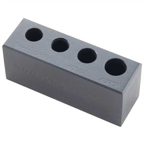 Zkontrolujte, zda vaše náboje splňují specifikace a předejděte zadrhávání díky 4 CALIBER CHAMBER CHECKER pro 9mm, .40 S&W, .45 ACP a .38 Super.