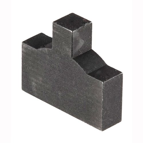.250" high, wide tenon sight blank made of 1018 steel, easily shaped and blued; perfect for custom designs or replacing obsolete sights. Gunsmith installation recommended.