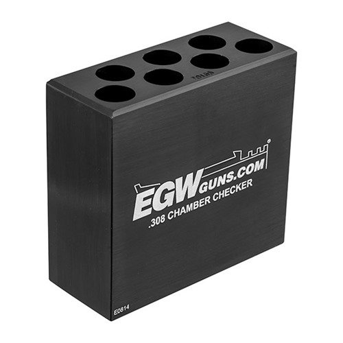 7-Hole Chamber Checkers ensure your .308 WIN ammo is within spec, preventing jams and misfires, made from durable 6061 T6 aluminum with precise Clymer reamers.