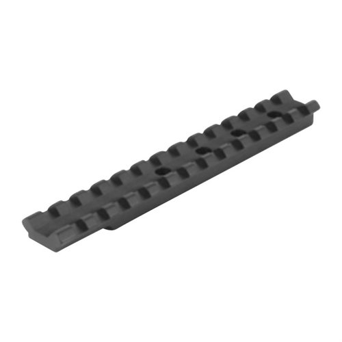 CVA V2 Muzzleloader Scope Base offers full-length Picatinny slots for flexible mounting, lightweight design, and compatibility with factory iron sights.