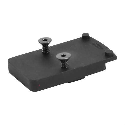 KIMBER Adjustable Rear Sight Mount allows easy installation of Trijicon RMR, made from durable 7075 aluminum with matte black finish, no alterations needed.