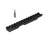 EGW's one-piece Picatinny scope mount offers full-length cross slots for flexible accessory mounting, reduced weight, and durable Type II anodized finish.