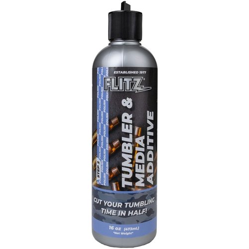 TUMBLER MEDIA ADDITIVE cuts tumbling time, removes tarnish and contaminants, leaving metals shiny without damaging brass, and is ecologically safe.