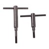 Forster's Stockmaker's Handscrews ensure fast-positive seating for precise stock-to-action fitting, featuring 3" handles and sold in pairs for various guns.