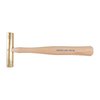 GUNSMITH'S BRASS HAMMER features solid brass heads for non-marring use, ergonomic hickory handles for comfort, and precision balance for controlled strikes.