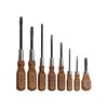 Grace USA Screwdriver Set features durable square shanks, hardened tips, and ergonomic hardwood handles, ensuring precision and comfort for gunsmithing tasks.