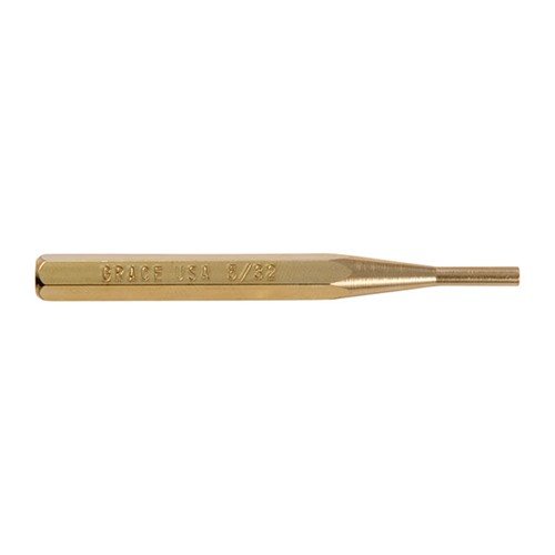 Grace USA Brass Punch Set offers precision-machined, non-marring tools in 8 sizes, perfect for gunsmiths and hobbyists to protect finishes during maintenance.
