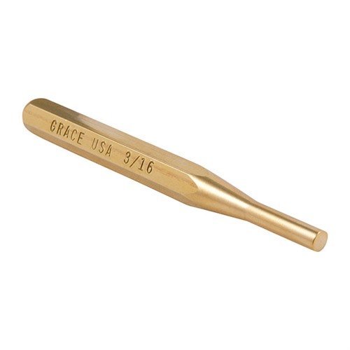 Grace USA Brass Punch Set offers non-marring, precision-machined tools in various sizes, ensuring durability and protection for delicate firearm components.