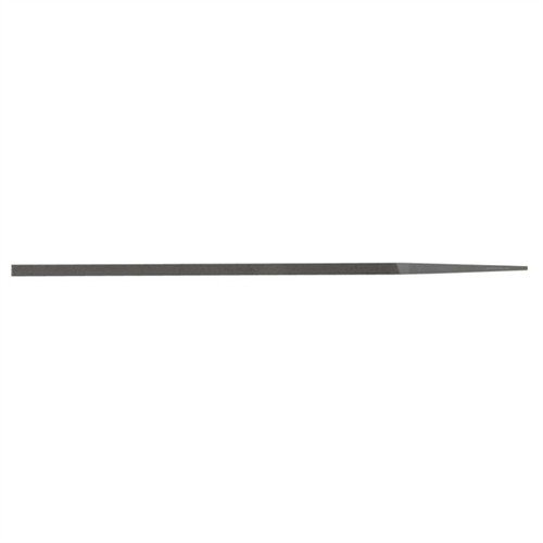 SWISS PATTERN 8" PILLAR EXTRA NARROW FILE offers precise material removal in tight spaces, with safe edges and durable design for high-quality gunsmithing and metalwork.