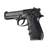 SEMI-AUTO PISTOL GRIPS by HOGUE offer hand-filling comfort, recoil absorption, and a secure grip with rubber and wood options for Beretta 92.