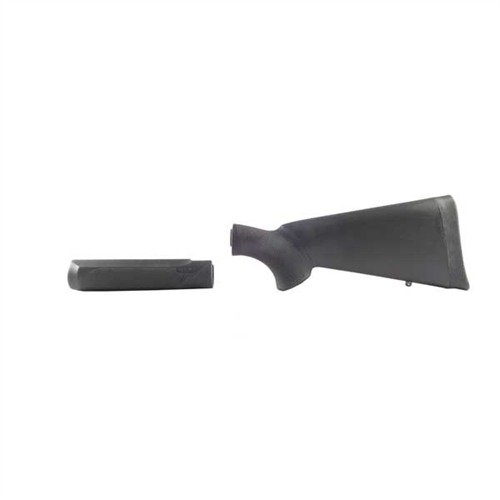HOGUE's OVERMOLDED SHOTGUN STOCK & FOREND SET ensures a durable, rubber-coated grip for 12GA Mossberg 500, with recoil cushioning and options for all shooters.