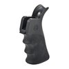 HOGUE AR-15 Overmolded Beavertail Grip features ergonomic finger grooves, non-slip Cobblestone texture, and a beavertail for extended pull, ideal for comfort and control.