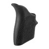 Hogue's HandALL Beavertail Grip Sleeve offers a precise fit, enhanced comfort with a finger groove, and superior recoil cushioning for polymer pistols.