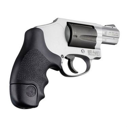 HOGUE's S&W J FRAME ROUND BUTT grip enhances comfort and control, featuring a durable polymer design tailored for Centennial and Bodyguard models.