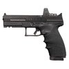 Hogue's HandALL Beavertail Grip Sleeve offers precise fit, enhanced comfort, superior grip, and recoil cushioning for CZ P-10, ensuring optimal handling.