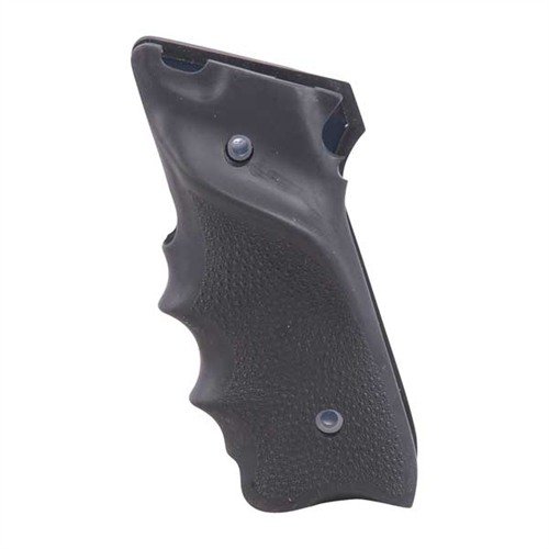 Získejte lepší přesnost s RUGER® MK II™ TARGET GRIPS od HOGUE; pohodlné, gumové grips s texturou 'Cobblestone' a prsty pro lepší úchop a kontrolu zpětného rázu.