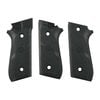 HOGUE semi-auto pistol grips in rubber and wood offer hand-filling comfort, recoil absorption, and enhanced control with finger grooves for Taurus PT 92/99, 100/101.