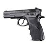 HOGUE semi-auto pistol grips offer hand-filling comfort, recoil absorption, and a secure grip with finger grooves, available in durable rubber and wood designs.
