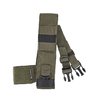FAT STRAP offers a streamlined design for your Micro Fight Chest Rig, featuring horizontal webbing, elastic mounting points, and a Velcro patch for customization.