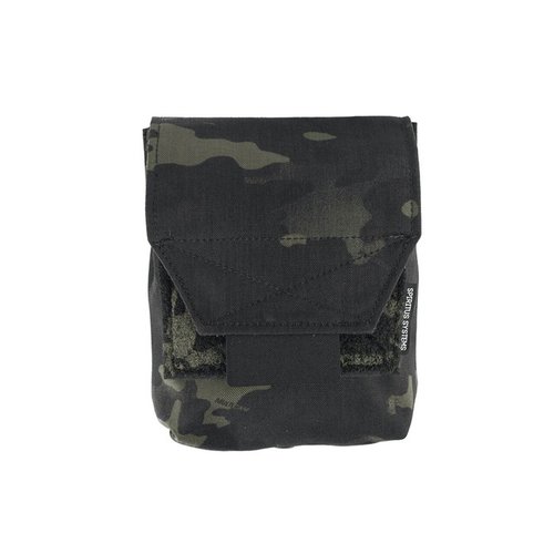 JSTA Pouch offers a compact design with dual compartments, quick-open Velcro flap, and compatibility with various Spiritus Systems inserts for versatile storage.
