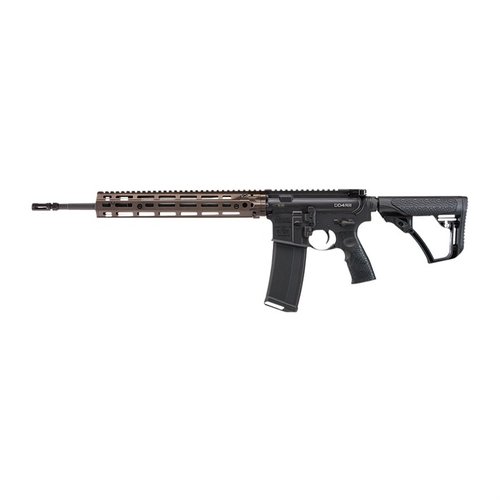 DD4 RIII 5.56MM Rifle offers ambidextrous operation, a lightweight 12.5" RIS III rail for M-LOK accessories, and a durable 16" chrome-lined barrel for accuracy.