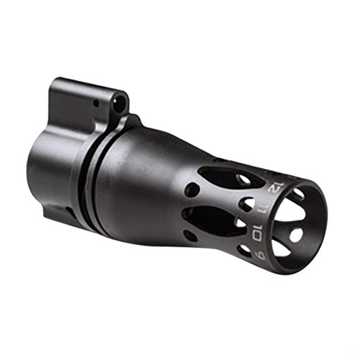 RIFLESPEED Gas Control offers reliable, tool-free gas adjustment for optimal performance, reduced recoil, and improved accuracy in any condition.