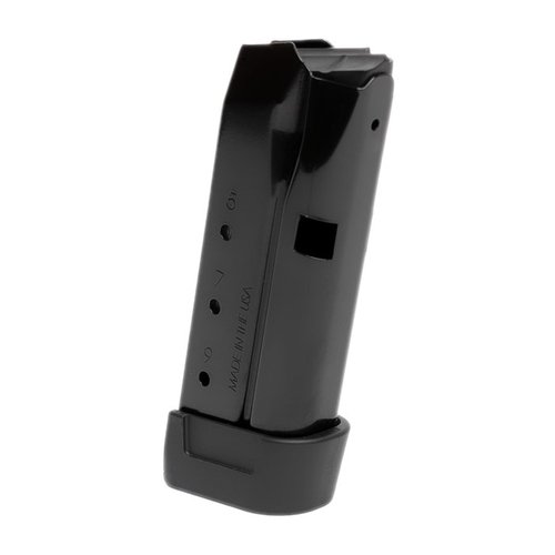 Z9 9MM Luger Magazine for Glock 43 offers 9 rounds capacity in a durable steel design, same length as OEM with pinky extension, plus 3 extra rounds.