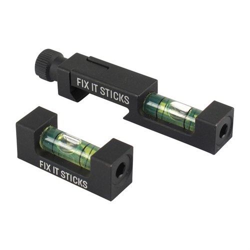 Sada BUBBLE LEVEL SET od FIX IT STICKS obsahuje hliníkové úrovně s přesnými bublinkovými vialami, magnetickou úroveň a ochranný obal pro optimální nastavení optiky.
