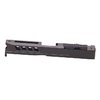 AXIOM slide for Glock 19, optic cut for RMR, made from durable 17-4ph stainless steel, featuring aggressive serrations and multiple finishes.