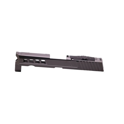 AXIOM SLIDE for SIG P320 offers RMR cut compatibility, durable 17-4ph Stainless Steel, and aggressive design, enhancing performance and aesthetics.